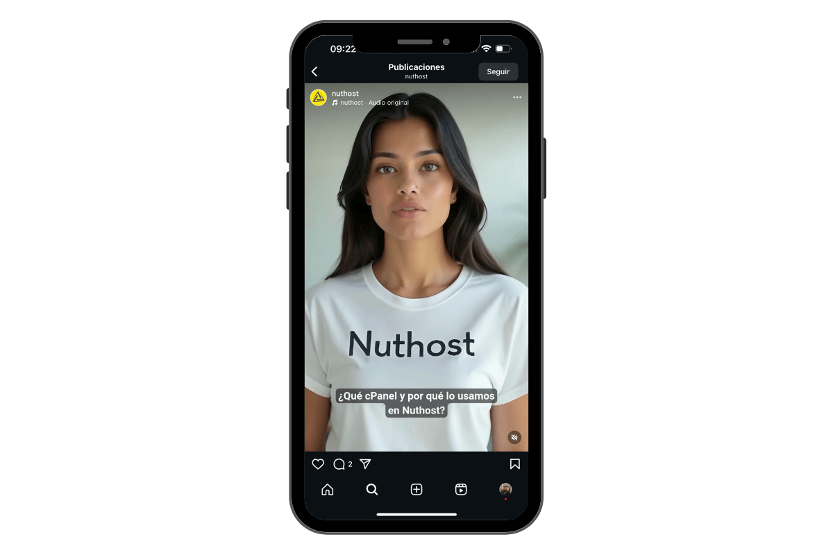 Publicación en Instagram con IA